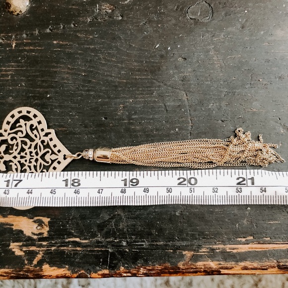 Moroccan gold bohemian inspired necklace - Picture 3 of 3